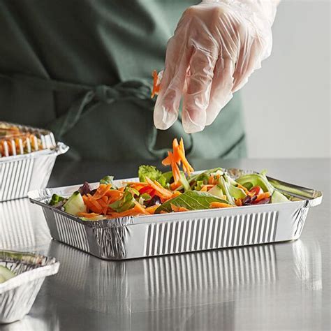 Choice 1 1/2 lb. Oblong Shallow Foil Take-Out Container - 500/Case | Safe food, Food to go, Take ...