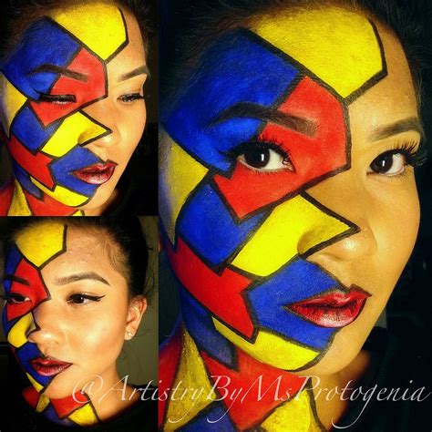 Abstract Face Painting | Face painting, Painting, Abstract faces