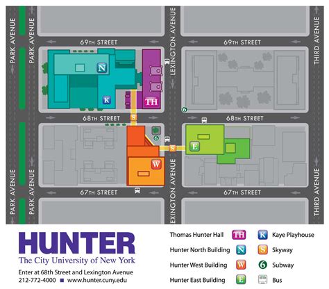 68th Street Campus Map — Hunter College