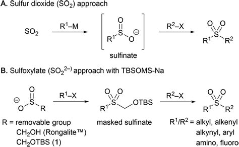 Silyloxymethanesulfinate as a sulfoxylate equivalent for the modular synthesis of sulfones and ...