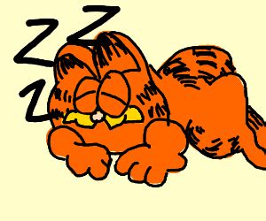 Garfield Sleeping - Drawception