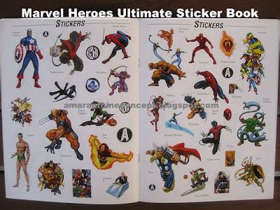 Amaranthine Concept: Marvel Heroes Ultimate Sticker Book