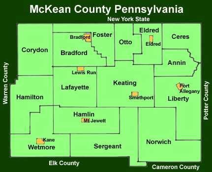 McKean County Pennsylvania Maps