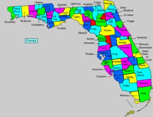 Florida counties map - Ndangira.net