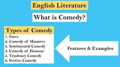 Comedy [Drama] in English Literature: Definition, Characteristics ...