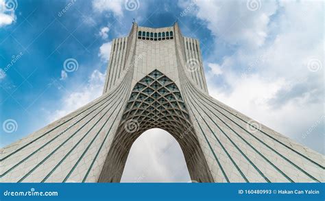 Azadi Tower in Azadi Square in the Iranian Capital Tehran Editorial ...