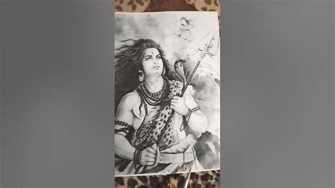 Mahadev drawing pencil shading #shorts - YouTube