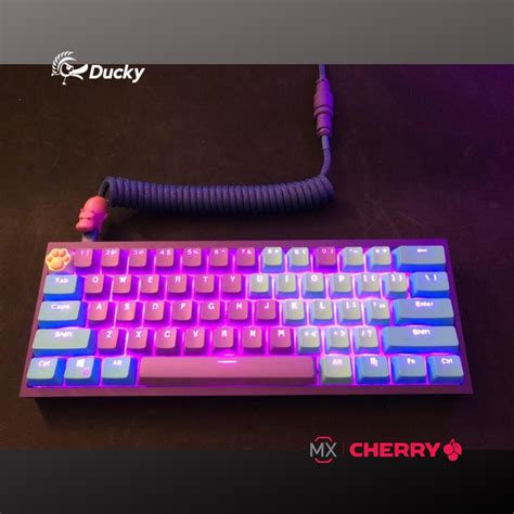 Ducky One 2 Mini Pure White RGB Mechanical Keyboard - Spot On | Keyboard, Pure products, Mini