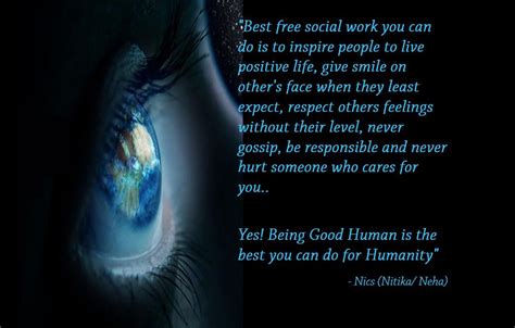 Being Good Human is the best you can do for Humanity” – Nics (Nitika/ Neha) | Be a nice human ...