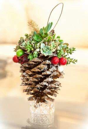 Beautiful living ornament | Pine cone decorations, Christmas, Christmas ...