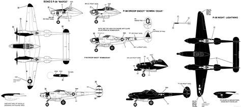 Lockheed P-38 Lightning variations | Lockheed p 38 lightning, Lockheed ...