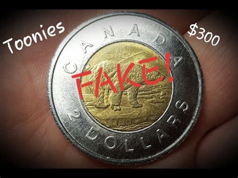 COUNTERFEIT TOONIE?? ($300 Challenge, police involved!) | Old coins ...