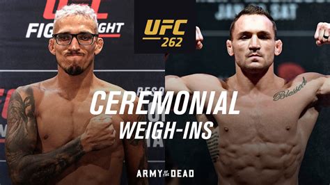 UFC 262: Ceremonial Weigh-in - YouTube