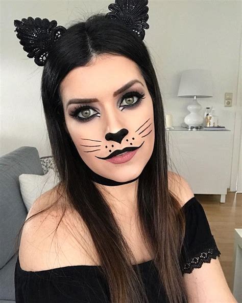 Cat makeup #makeup #halloween #halloweenmakeup #makeupideas #makeuptutorial | Cat halloween ...