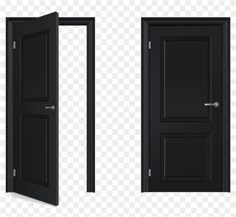 Open And Closed Door Clipart, HD Png Download - 1024x819(#1277067 ...