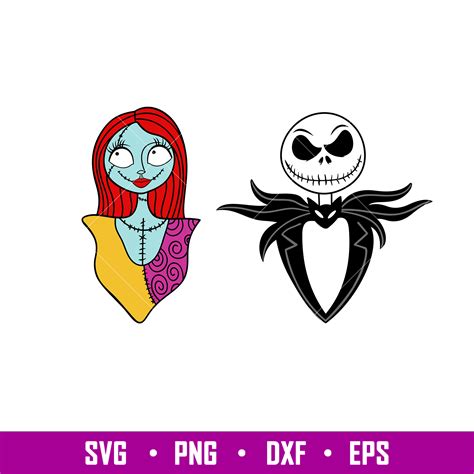 Jack and Sally, Jack and Sally Bundle Svg, Halloween Svg, Ja - Inspire ...