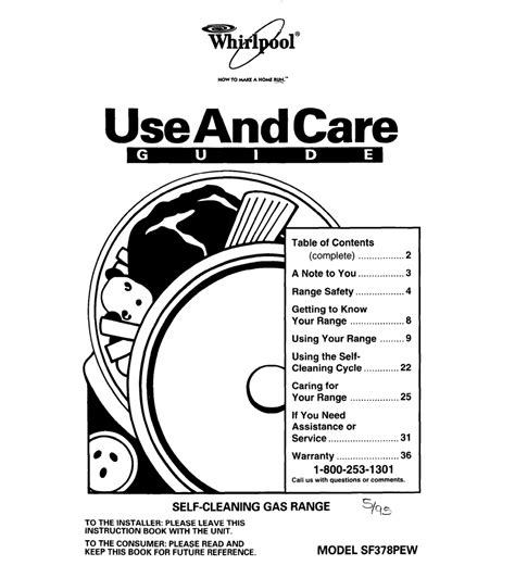 Whirlpool Range/Stove/Oven Repair Manual | Manualzz