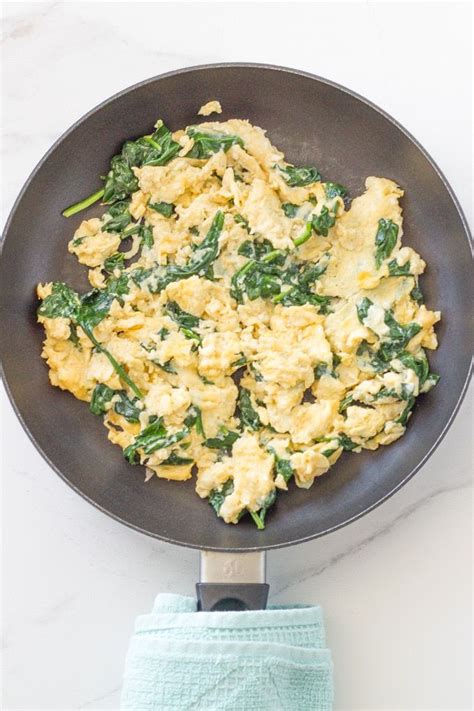 Super easy spinach scrambled eggs is one of my favourite go-to breakfast recipes. It is k ...