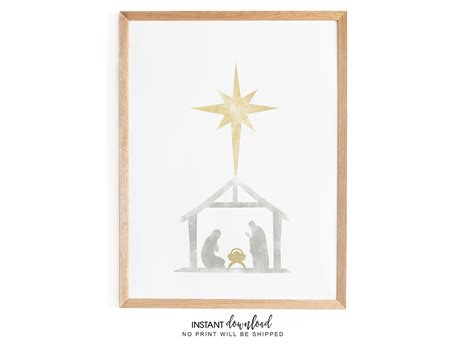 Christmas Wall Art Christmas Jesus Digital Download - Etsy