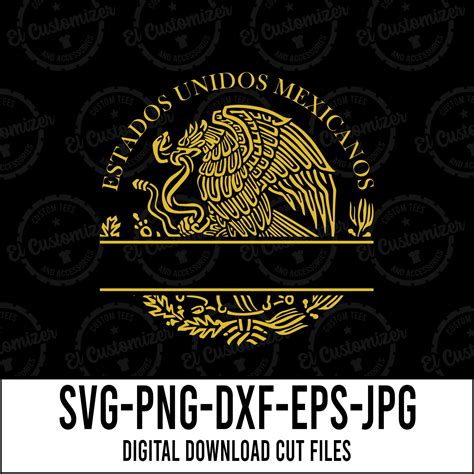 Mexico SVG Águila Mexicana Dorada Archivos Digitales Para - Etsy España