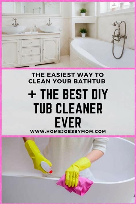 The Easiest Way to Clean Your Bathtub + The Best DIY Tub Cleaner EVER | Tub cleaner, Diy bathtub ...