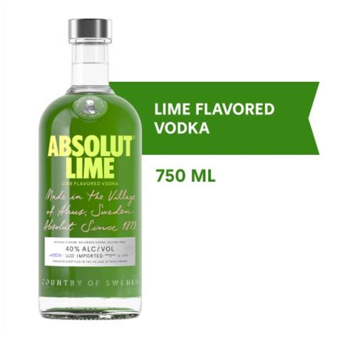 Absolut Lime Flavored Vodka, 750 ml - Kroger