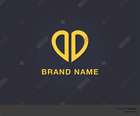 Minimal Love Initial Vector & Photo (Free Trial) | Bigstock