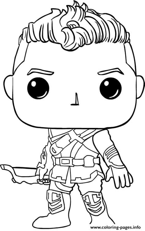 Funko Pops Marvel Avengers Coloring page Printable