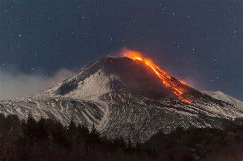 Mount Etna eruption sends lava spewing and huge column of gas into ...