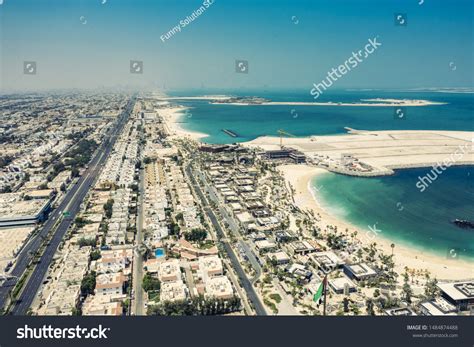 Aerial View On Beach Dubai Uae Stock Photo 1484874488 | Shutterstock