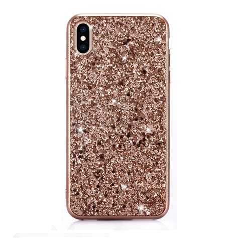 Glitter Powder TPU Case for iPhone XS Max (Rose Gold) – Alexnld.com