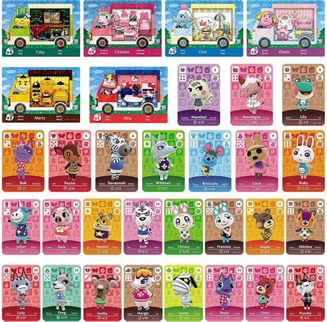 Buy 26+6 ANCH NFC Rare Character Villager Cards for Animal Crossing Sanrio NFC Amiibo Cards for ...