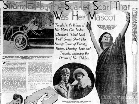 How dancer Isadora Duncan was killed in a bizarre accident (1927 ...