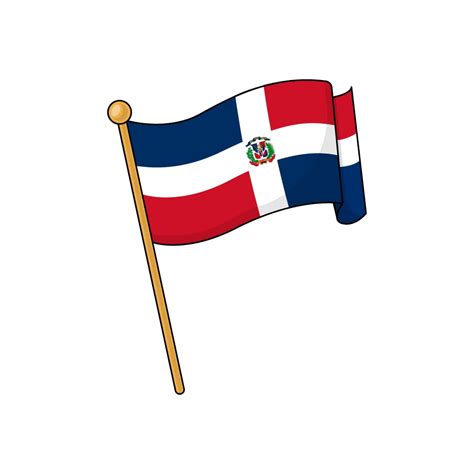 Dominican Republic Flag Royalty Free Stock SVG Vector and Clip Art