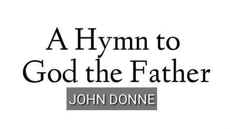 A Hymn To God The Father Summary Outlet Prices | kb.chambermaster.com