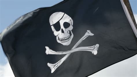 Skull and Crossbones Flag Blowing Stock Footage Video (100% Royalty-free) 2792392 | Shutterstock