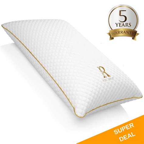 ROYAL THERAPY King Memory Foam Pillow, Shredded King Bed Pillow for Neck & Shoulder Support ...