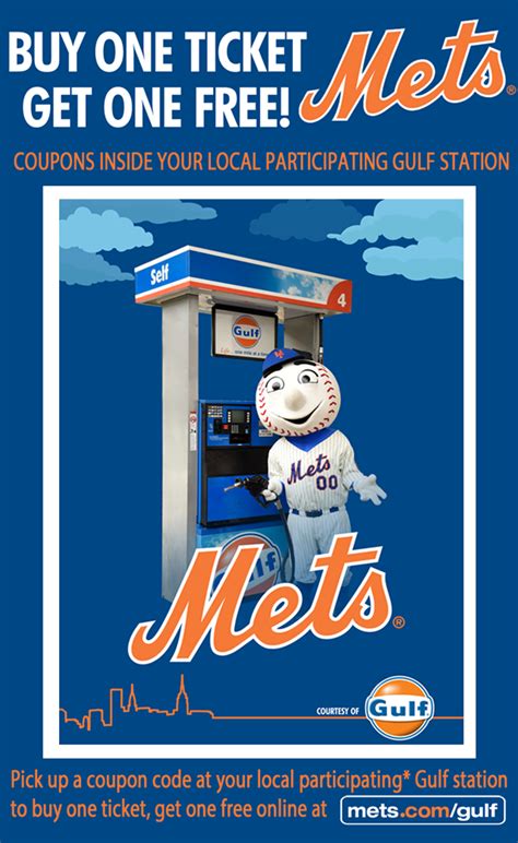 Buy One Mets Ticket, Get One Free! www.mets.com/gulf | Mets tickets ...