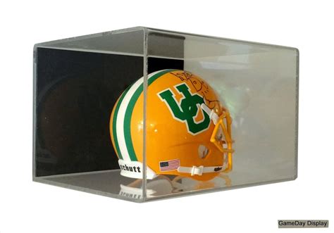 Acrylic Wall Mount Mini Helmet Display Case UV Holder NFL NCAA