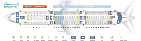 Seat map Boeing 787-9 Dreamliner KLM. Best seats in the plane