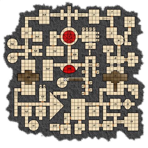 Colour/Textured Dungeon Maps | Creative Commons Licensed Maps | Paratime Design Cartography