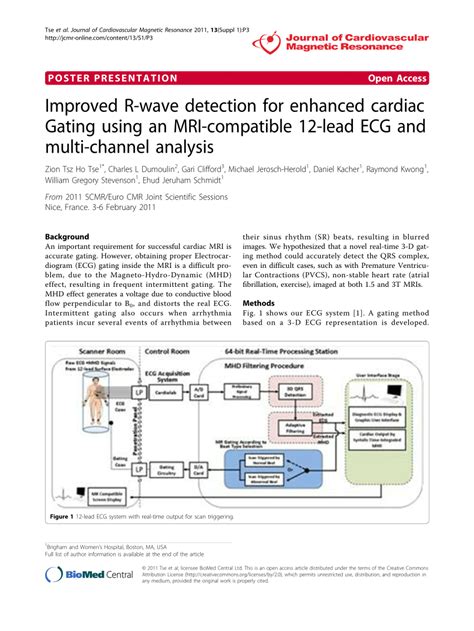 (PDF) Improved R-wave detection for enhanced cardiac Gating using an MRI-compatible 12-lead ECG ...