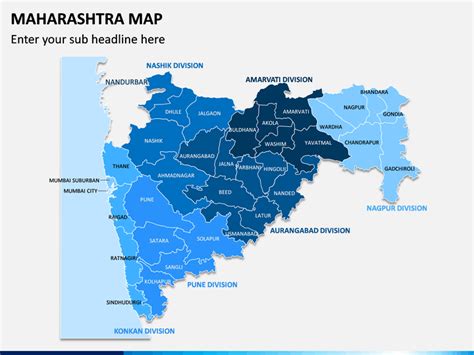 Maharashtra India Powerpoint Map Slides Maharashtra India Map Ppt ...