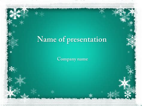 Powerpoint Templates and Backgrounds: Winter Coming PowerPoint template