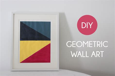 DIY Geometric Wall Art - The Girl Creative