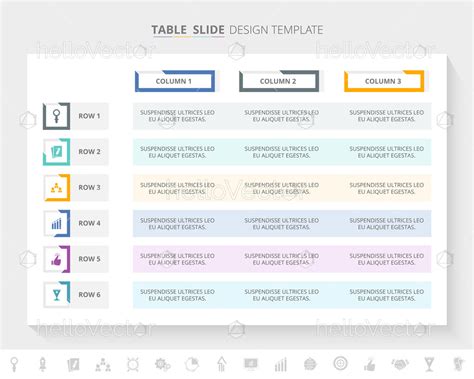 Table Infographic Template - Download Graphics & Vectors