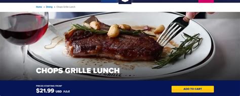 Chops Grille in Cruise Planner - Royal Caribbean Dining - Royal Caribbean Blog