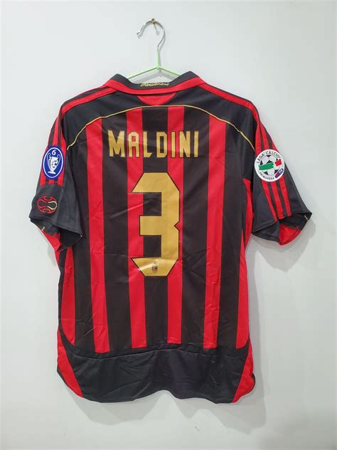 Vintage 3 Paolo Maldini Jersey 2006 2007 AC Milan Jersey - Etsy UK