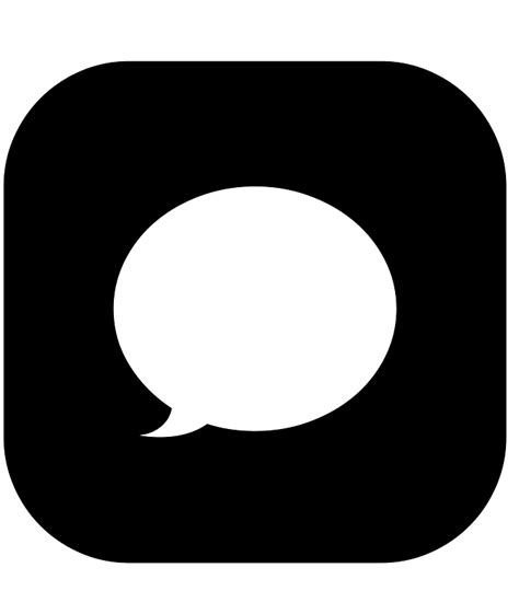 Rounded imessage icon. Free download transparent .PNG | Creazilla