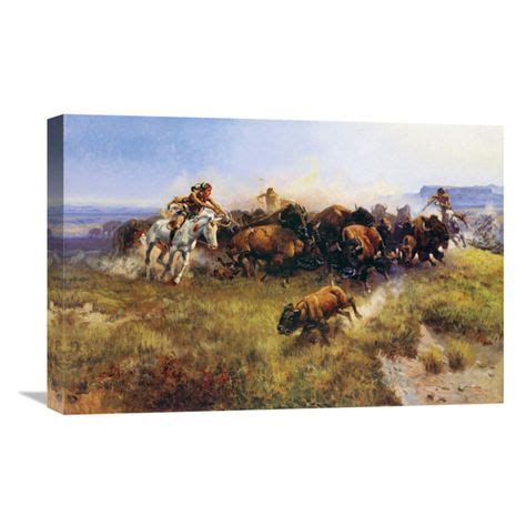 Global Gallery The Buffalo Hunt Wall Art - GCS-133246-1218-142 | Western art, Native american ...